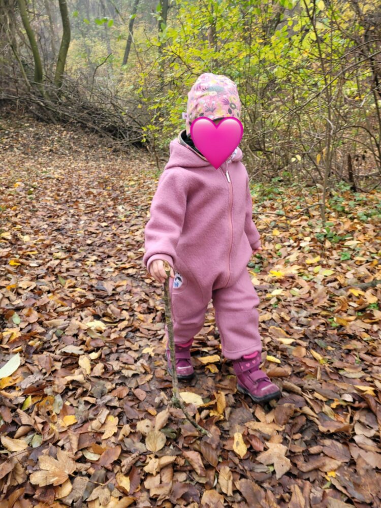 Walkoverall Kuschelvariante, rosa, Tragefoto