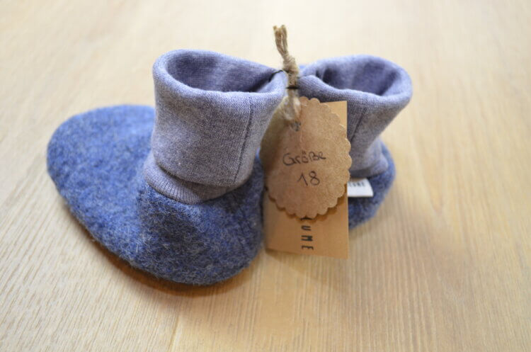 Baby Trageschuhe Wintersonne, dunkelblau