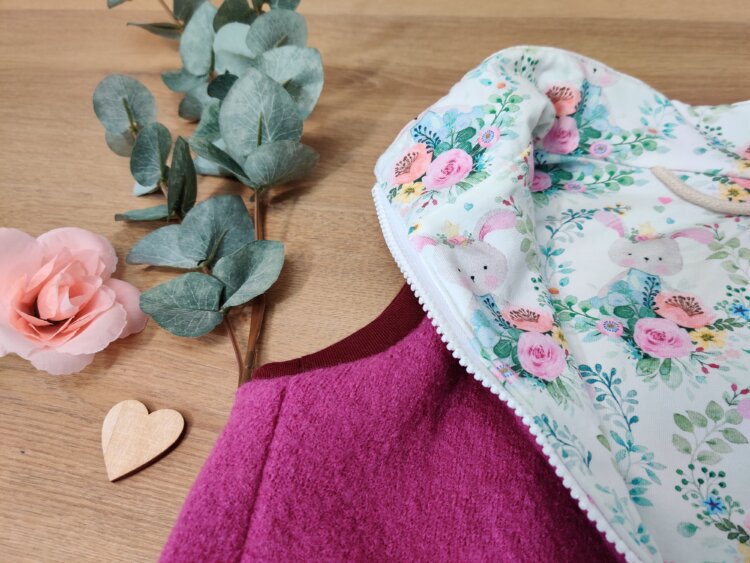Walkweste rosa ärmellos mit Taschen, Detailfoto
