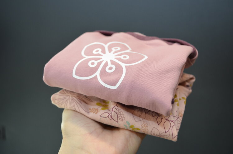 Baby Set Blume mit Pumphose aus Jersey