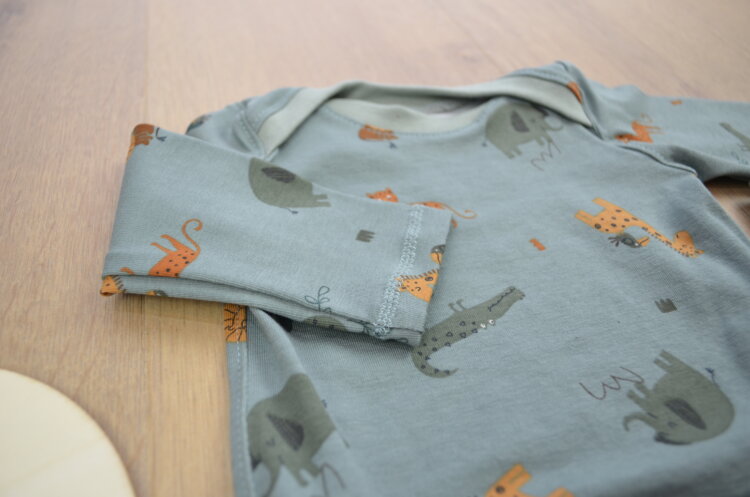 Baby Set Safaritiere mit Pumphose aus Ottoman-Jersey, Detailfoto