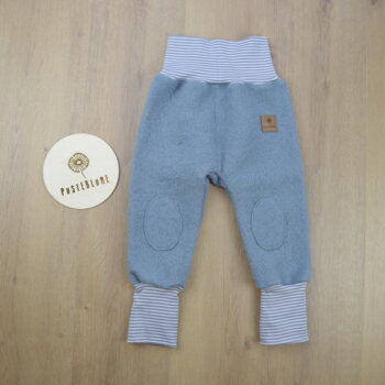 Walkhose mint mit Ringelbündchen